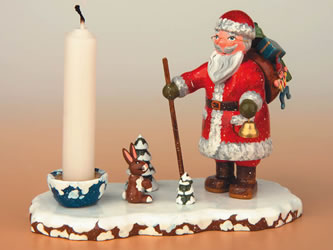 Weihnachtsmann mit Licht - Hersteller Fa. Hubrig aus Zschorlau im Erzgebirge